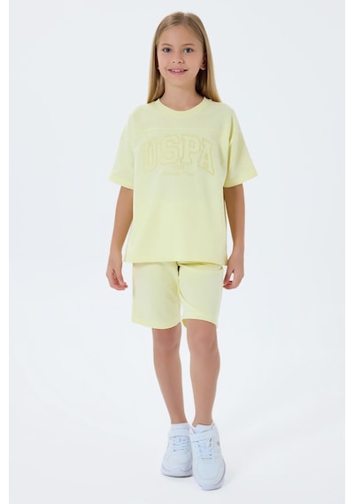 U.s. Polo Assn. Kız Çocuk Sarı Bermuda Takım Us2527-c-v5 Sarı