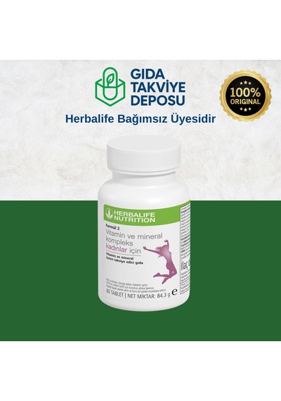 Herbalife2 Vitamin Ve Mineral Kompleks Kadınlar İçin 60 Tablet