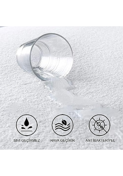 Vionel Home%100 Pamuk, Full Kenar Fitted Sıvı Geçirmez,tek, Çift Kişilik Bebek Yatak Koruyucu Çarşaf Alez 90x190