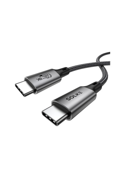 Usb4 Usb-c Kablo 1.8 M 240w 40gbps 8k 60hz 4k 144hz Thunderbolt 3/4 Uyumlu Type-c Hızlı Şarj Veri Görüntü Ve Ses A Diğer