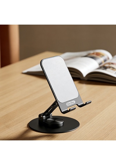 Go Des Gd-hd773 Ayarlanabilir Katlanabilir 360 Derece Dönebilen Telefon Ve Tablet Standı Siyah