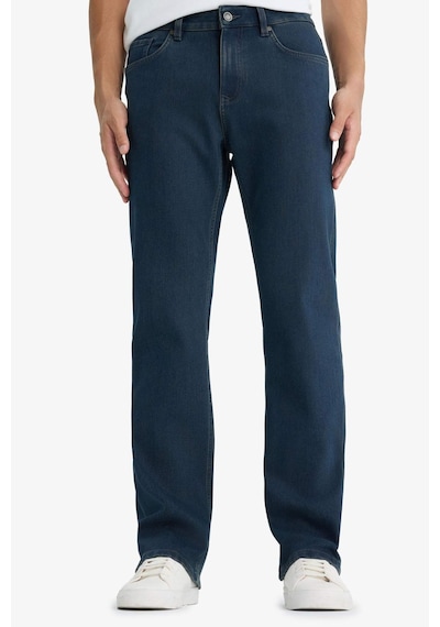 Defacto Diago Comfort Fit Yüksek Bel Geniş Paça Düz Paça Jean Pantolon V0796az25wnnm34 Mavi-nm34