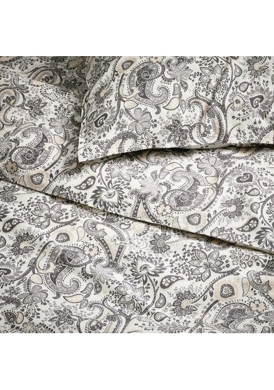 Ikea Rodgersıa Çift Kişilik Nevresim Takımı 220 X 240 Cm Gri - Beyaz