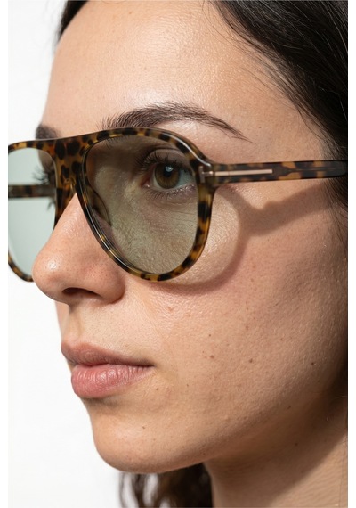 Havana Leopar Çerçeve Pilot Form Unisex Unisex Güneş Gözlüğü Uv400 Günlük & Şehir Stili Çok Renkli