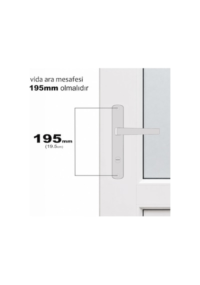 ALETÇANTAM PVC BANYO WC KAPI KOLU PİMAPEN PAKPEN (METAL ) BEYAZ