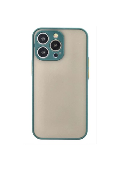 Newface Apple İphone 15 Pro Max Kılıf Montreal Silikon Kapak - Yeşil