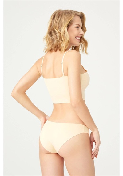 Cottonhill Basic İz Yapmayan Lazer Kesim Kadın Bikini Külot 3'lü Paket - 4 Çok Renkli 3 Çok Renkli