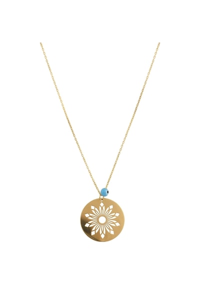 925 Ayar Gümüş Papatya Silver Nazar Gözlü Yaşam Zarif Çiçek Kolye.rose.gold.rodaj Renk Seçeneği