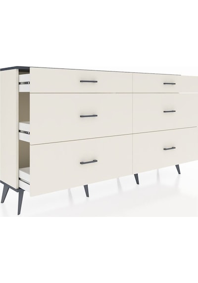 Arges Konsol 6 Çekmeceli 176x30x99 Aytaşı-antrasit/aytaşı Antrasıt/aytası - Aytası