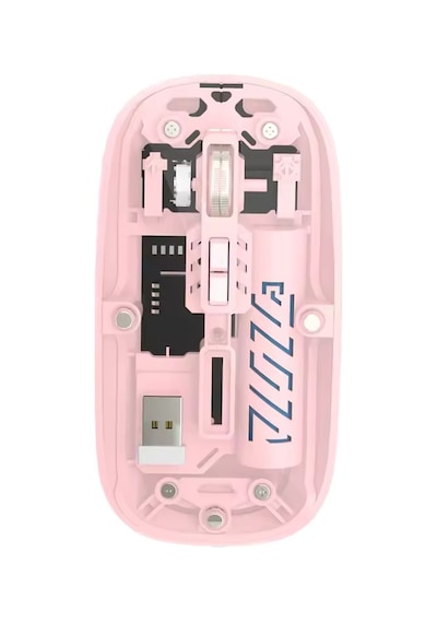 Şeffaf Mouse Kablosuz Mouse Fare Şarjlı Bluetooth Wireless Çift Modlu Sessiz 5 Tuşlu Dpı Kontrol Rb