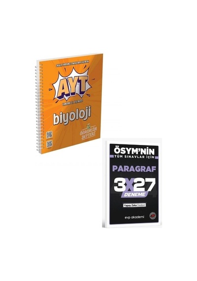 2027 Murat 2027 Ayt Biyoloji Öğrencim Defteri+ Evp Akademi Paragraf