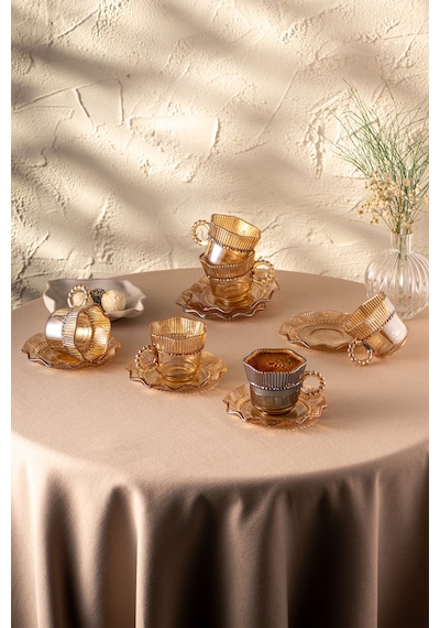 Emsan Hatrı Var Amber 80 Ml 6'lı Kahve Fincanı Takımı Amber