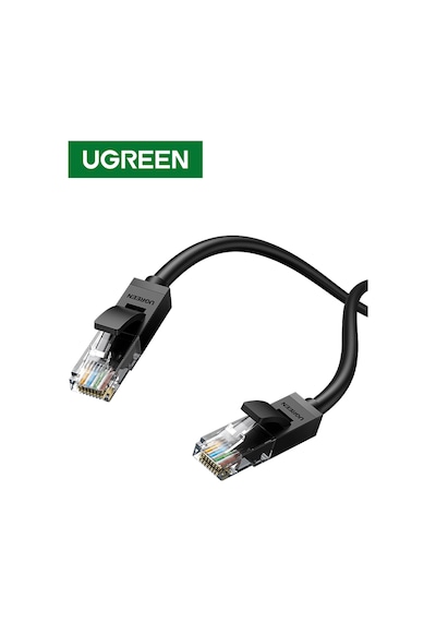 Ugreen Cat6 Ethernet Kablosu, 1 Metre, Siyah, 20159