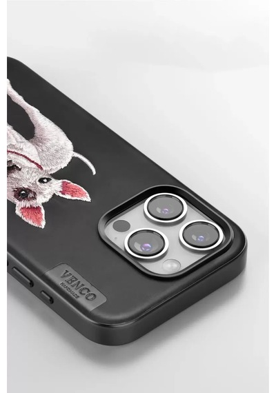 Apple iPhone Uyumlu 11 Perma Desenli Kapak - Siyah Bz8683140747367