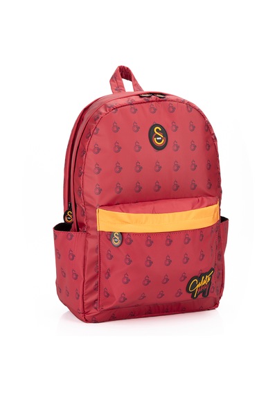 Galatasaray Kırmızı Paraşüt Kumaş Batik Sırt Çantası Sarı - Kırmızı