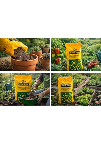 R&p Royal Peat 80 Litre Premium Özel Perlitli Bitki Toprağı İç Ve Dış Mekan Saksı,çiçek,çim,fideleme,toğumlama 80 L