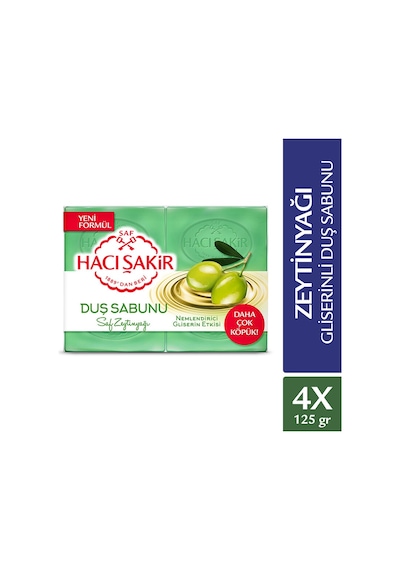 3 Adet Hacı Şakir Banyo Sabunu Zeytinyağı Gliserinli 500 G Diğer
