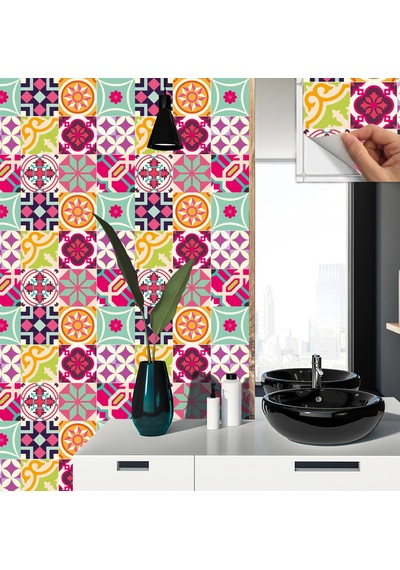Tink KENDİNDEN YAPIŞKANLI COLORFUL DESENLİ PVC KARO 30X30 CM