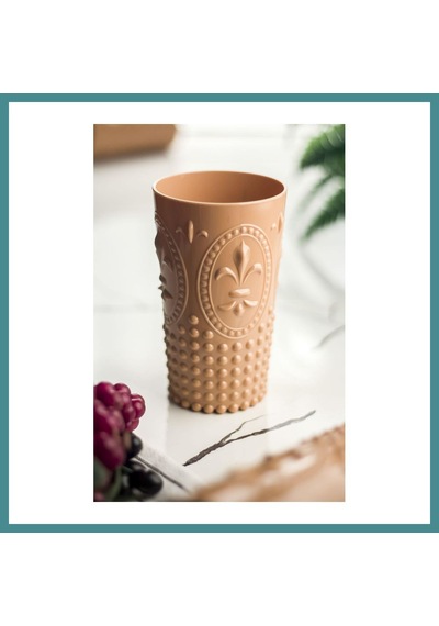 Bezos Akrilik Bal Tekli Uzun Bardak & Su Meşrubat Bardağı 750 Ml Büyük Boy & Cam Değildir Mac