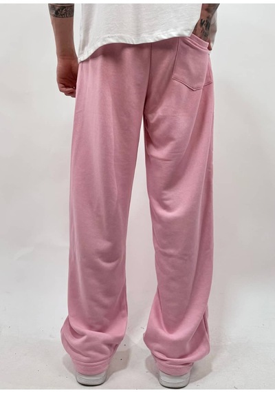 Zaee Syncl Yazlık Nakışlı Ayarlanabilir Baggy Eşofman Altı Pembe