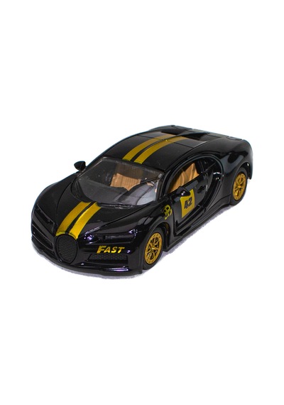 Oyuncak Araba Metal Bugatti Çek Bırak 12 Cm Siyah