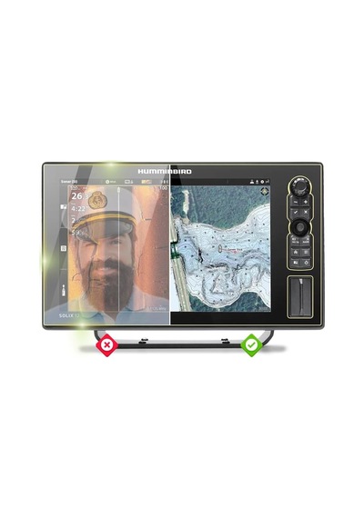 Humminbird Solıx 12 Chırp Mega Sı+ G3 - Ipg Anti-glare Yansıma Önleyici Mat Ekran Koruyucu