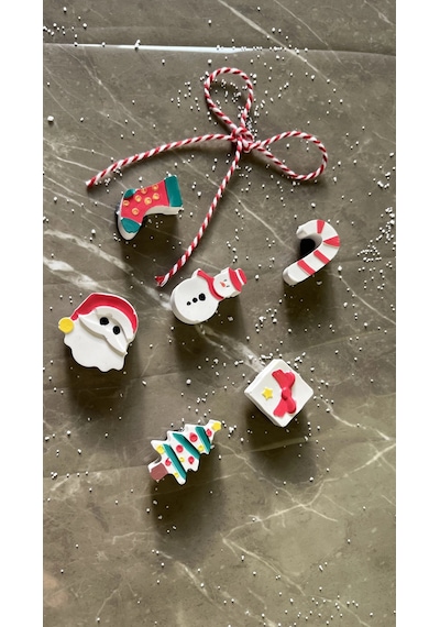 Yılbaşı Özel Dolap Süsü/magnet 6lı