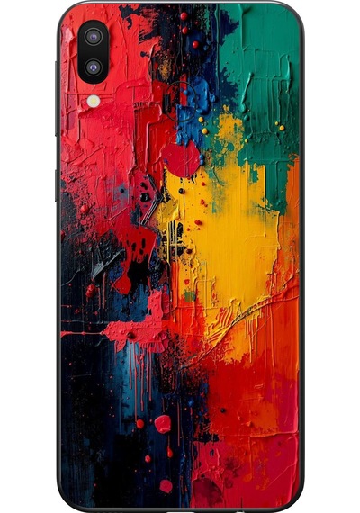 Samsung Galaxy M20 Uyumlu Renklerin Dansı Baskılı Silikon Kılıf Renkli