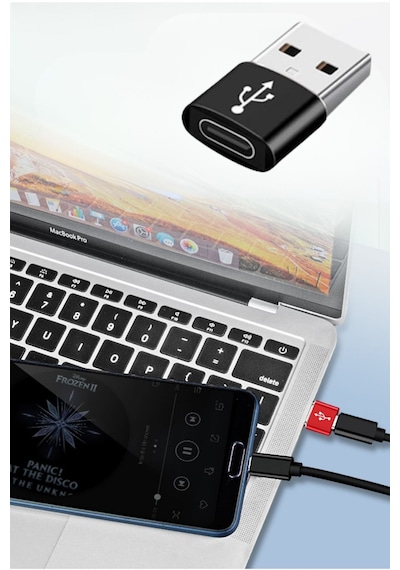 Usb'den Type-c 'ye Dönüştürücü Adaptör Veri Aktarımı Sağlayıcı
