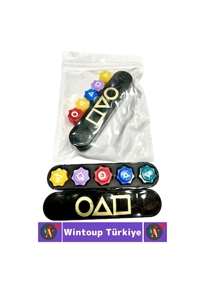 Eğitici Çocuk Refleks El Göz Koordinasyonu Beceri Gelişimi Eğlenceli Squid Game Beş Taş Oyunu