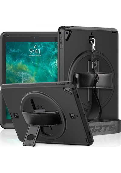İpad 5 Air 9.7 Kılıf Strap-c Otterbox Tablet Kapak - Siyah Diğer