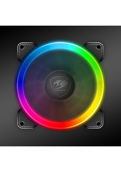 Cougar 120Mm Vortex Rgb Cf-V12Fb-Rgb Rgb Siyah 3-Lü Paket Kasa Fa