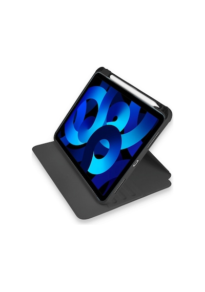 Apple Uyumlu iPad Pro 11 2021 Kılıf Ling 360 Kalemlikli Tablet Kılıf - Siyah Diğer
