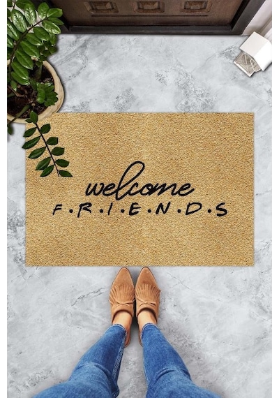 Welcome Friend Iç Ve Dış Kapı Önü Paspasları,Desenli Paspas