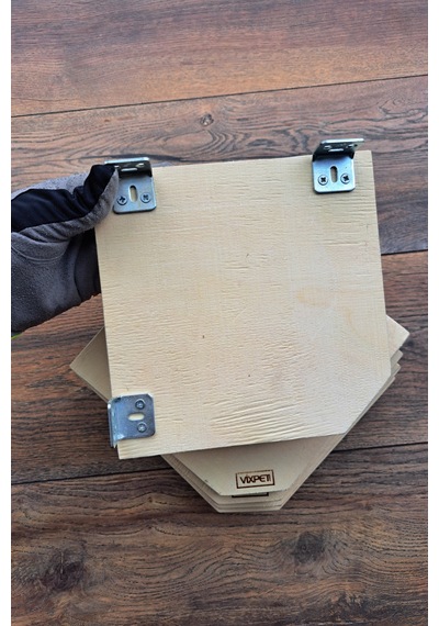 Vixpet Köşe Duvar Güvercin Tüneği 20x20 Cm - 5 Adet