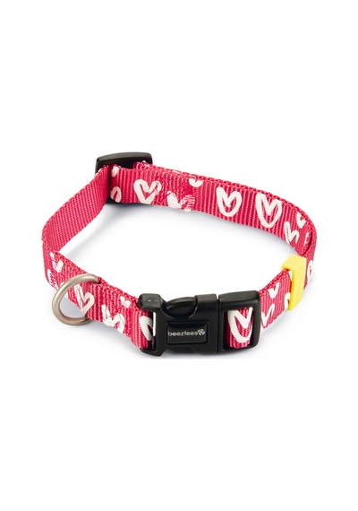 Hnrlıshp Beeztees Köpek Tasması, Pembe, 35-50cm, 20mm Çok Renkli