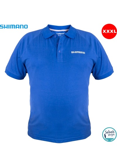 Shimano Polo T-shirt Kısa Kollu Blue Xxxl Mavi