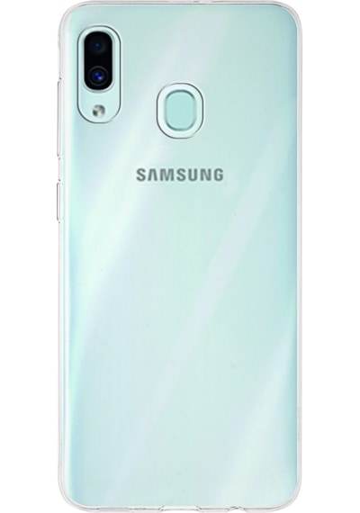 Samsung Galaxy Uyumlu A30 1mm Silikon Şeffaf Kılıf