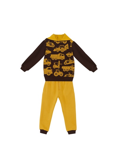 Denokids Mshb&g İnşaat Araçları Erkek Çocuk Eşofman Takım Çok Renkli