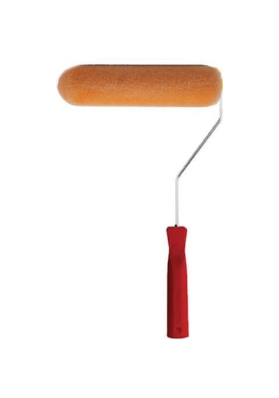Sünger Üstü Kadife Kaplı 15cm Rulo Saplı Fırça Karışık Karışık