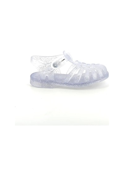 Meduse Sunmif Mat Argent Paillete - Mat Şeffaf Kız Çocuk Sandalet