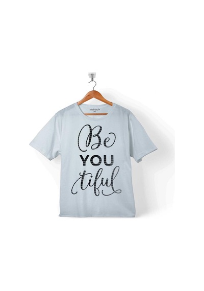 Be You Tıfulbeautıful Sen Güzelsin Yazılı 2 Çocuk Tişört 001