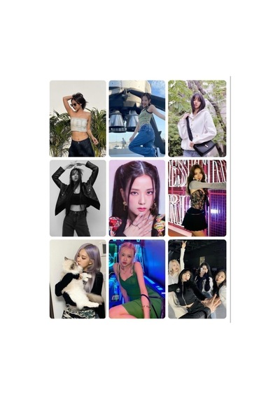Black Pink 6 No -kpop- 9 Lu Fotokart Seti