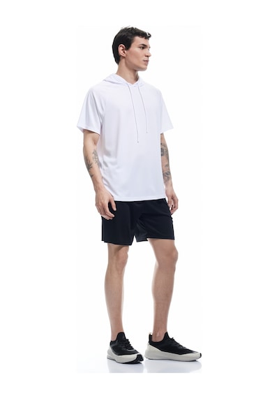 Koton Kısa Kollu Regular Fit Basic Kapşonlu Spor Tişört Beyaz 5sam10140nk Beyaz