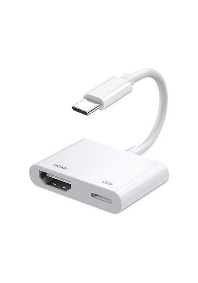 Lexroo Type-c To Pd100w + Hdmı 4k 30hz 2in1 Adaptör - Beyaz