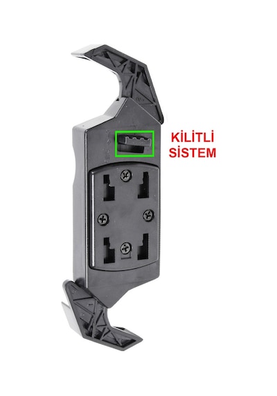 Gidon Bağlantılı Çapraz Motorsiklet Bisiklet Telefon Tutucu Kilit Özellikli 4.7-6.8 İnç Uyumlu