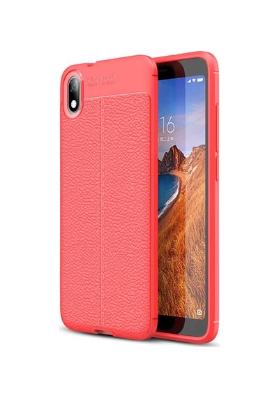 Xiaomi Redmi 7A Kılıf Zore Niss Deri Desenli Silikon Kılıf