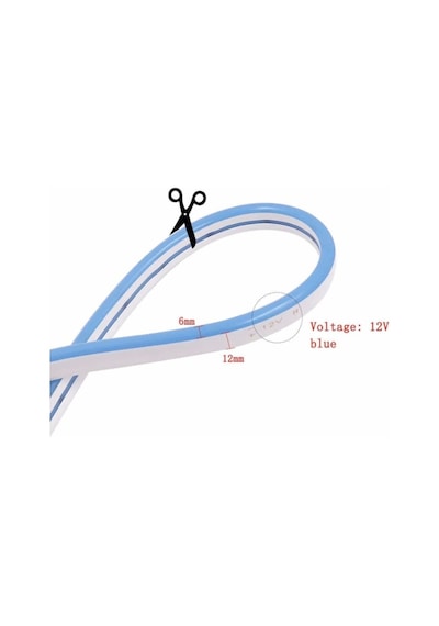 12 Volt 6x12 MM Yeşil Esnek Neon Led (5 Metre)