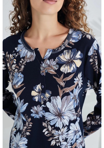 Etoile 98282 Kadın %100 Pamuk Uzun Kol Kadın Pijama Takımı 001