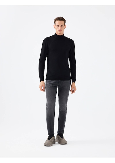Loft Regular Fit Siyah Erkek Kazak Lf2041623 Siyah